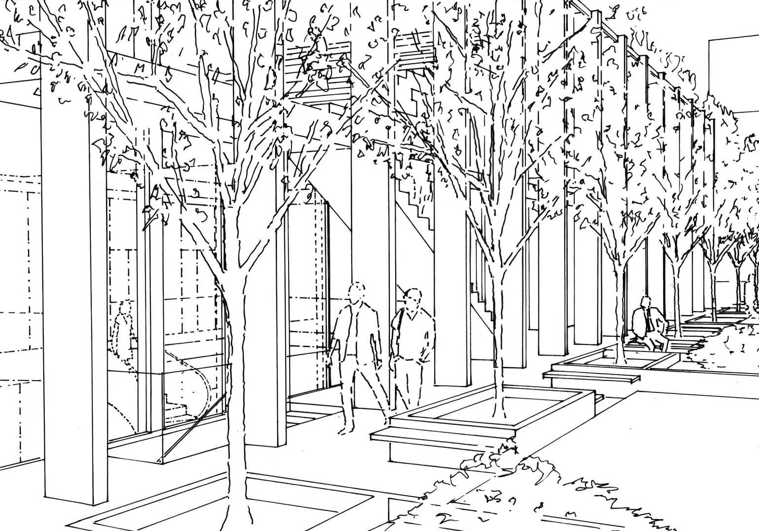 Tokyo Project Plus Architecture Garden Sketch